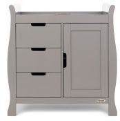OBABY Stamford Closed Changing Unit Taupe Grey